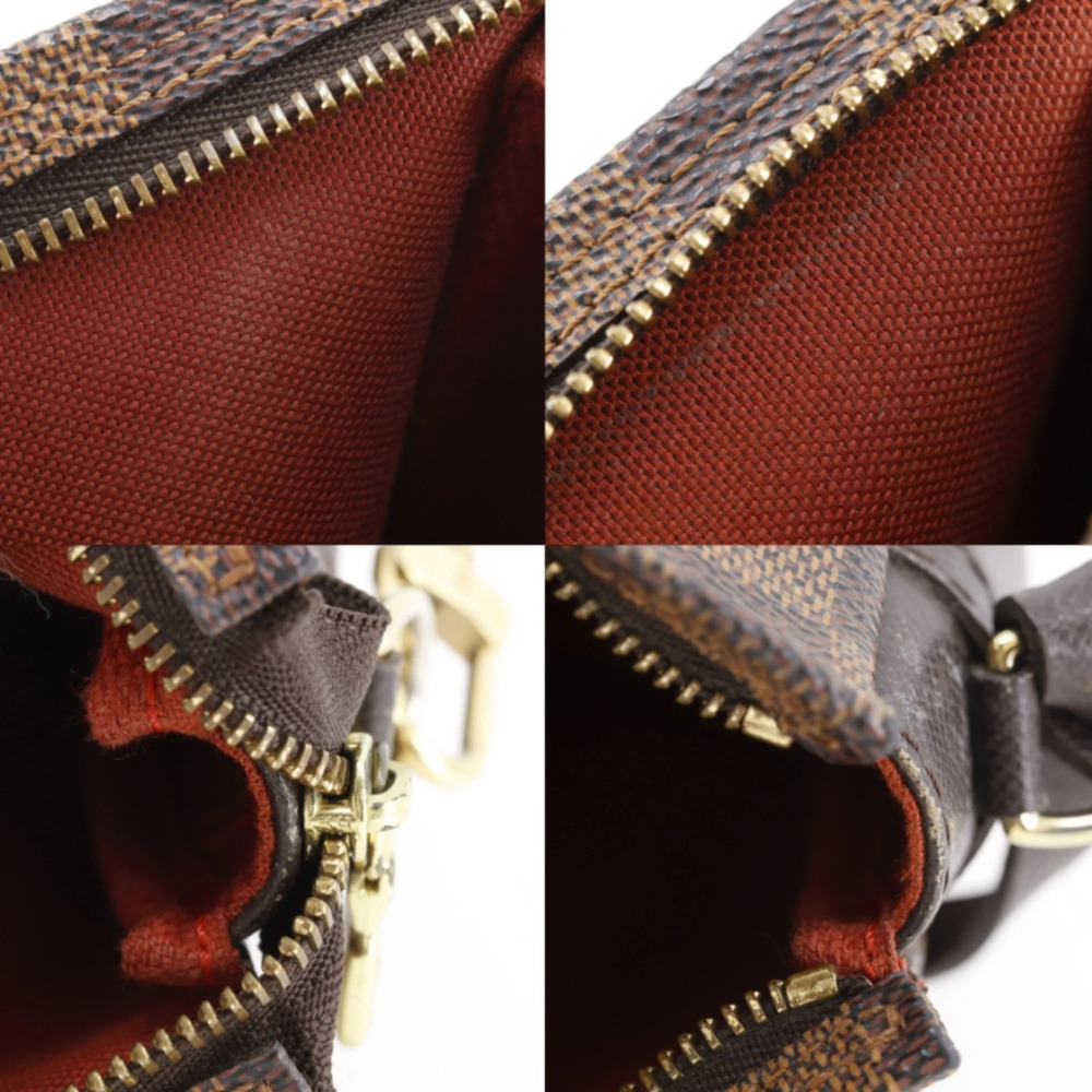 LOUIS VUITTON Authentic Brown Damier Canvas Pouch - Picture 7 of 15